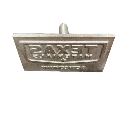 Concrete Name Stamp with Custom Logo